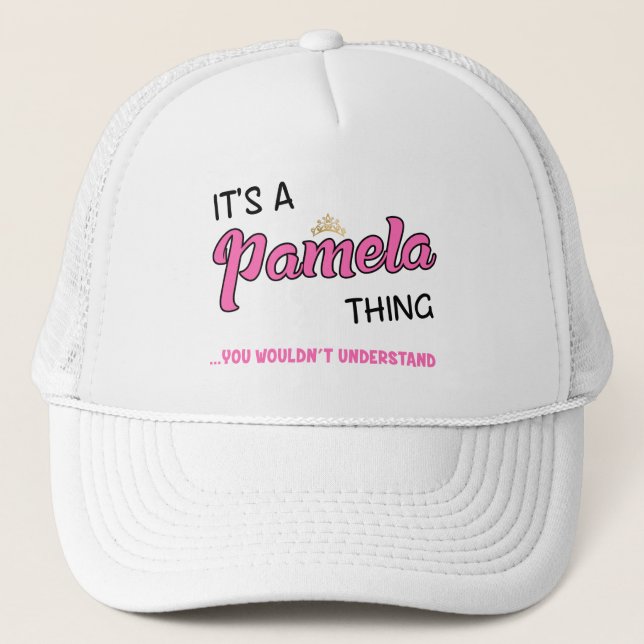 Pamela sak skulle du inte förstå namn keps (Framsida)