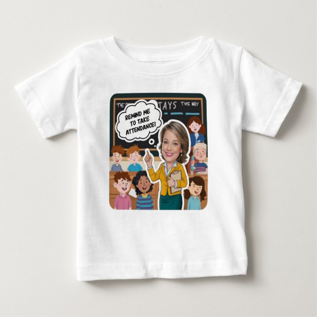 Påminn mig om att delta i back to school t shirt (Framsida)