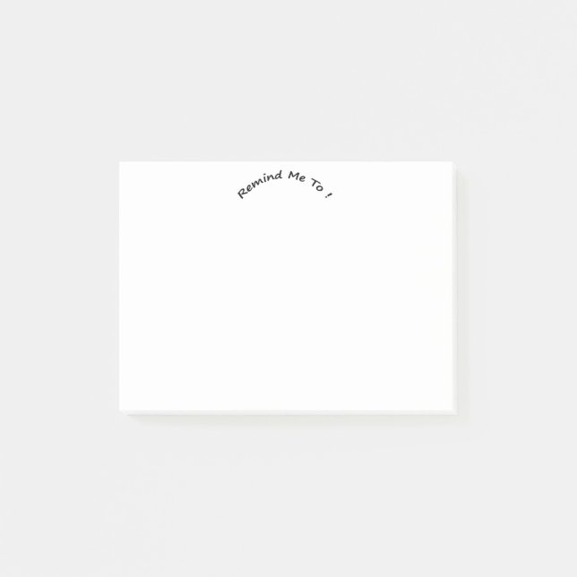 Påminn mig om post-it block (Framsida)