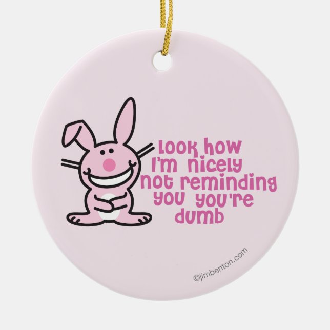Påminna inte dig julgransprydnad keramik (Framsidan)