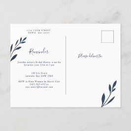 Påminnelse av marin och Rosa Foliage OSA kort