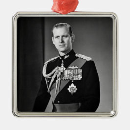 Påminnelse av prins Philip 1921-2021 Julgransprydnad Metall