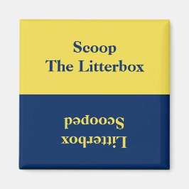 Påminnelse av reversibel kattlåda magnet