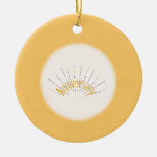 Påminnelse - julgransprydnad keramik