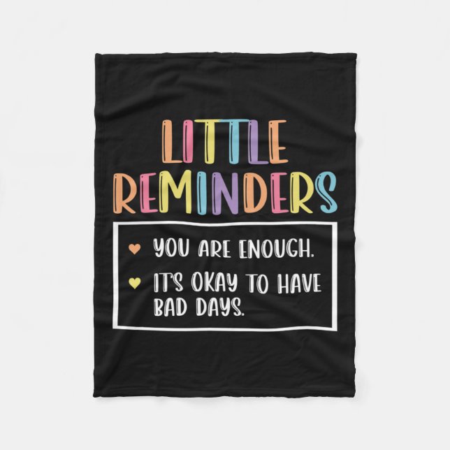 Påminnelse Mental Health Counselor 1 Fleecefilt (Framsidan)