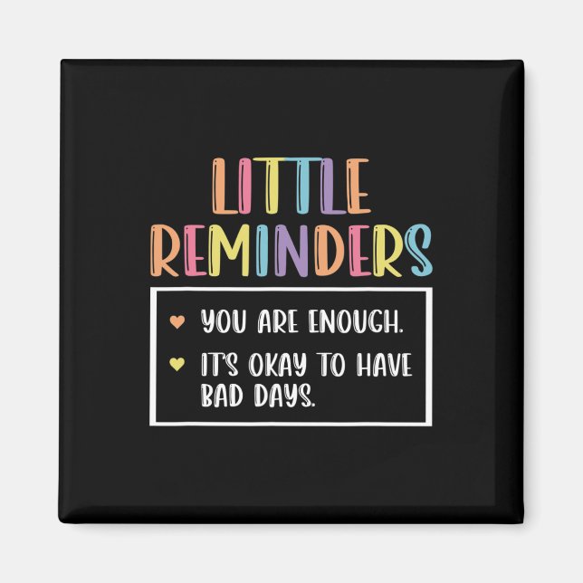 Påminnelse Mental Health Counselor 1 Magnet (Framsidan)