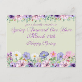 Påminnelse om ändring av sommartid vykort