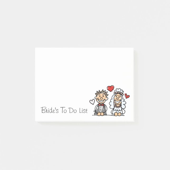 Påminnelse om att Bröllopsfixaren ska göras i list Post-it Block (Framsida)