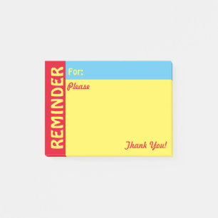 Påminnelse om att göra honungsutförslista tack post-it block