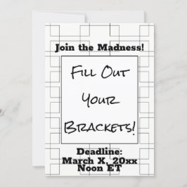 Påminnelse om Basketboll i parentes i mars - tidsf Inbjudningar