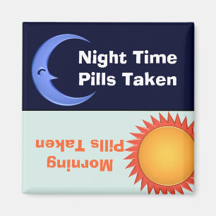 Påminnelse om dag och natt magnet