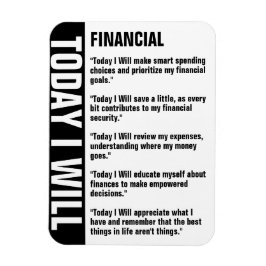 Påminnelse om finansiella servicemål magnet