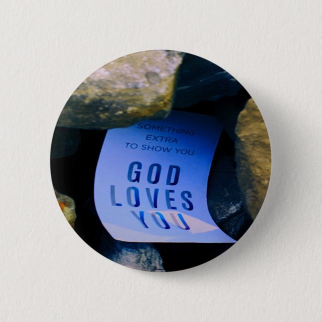 Påminnelse om Guds Kärlek åt er. Christian Faith Knapp (Framsida)