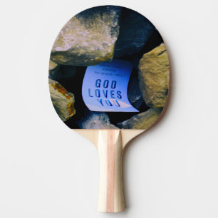 Påminnelse om Guds Kärlek. Christian Faith Pingisracket