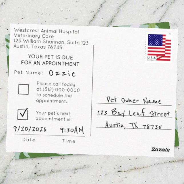 Påminnelse om möte för Aloha Djur Vykort (Skapare uppladdad)