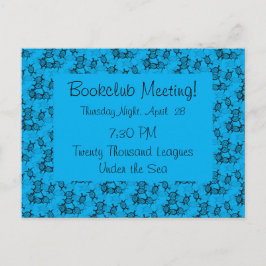 Påminnelse om Ocean Theme Sea Turtles BookClub Vykort