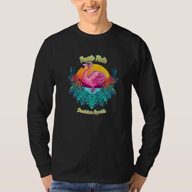 Påminnelse om Puerto Plata Souvenir Dominikanska r T Shirt (Framsida)