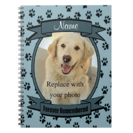 Påminnelse om svinförlust - Hund eller katt (blått Anteckningsbok