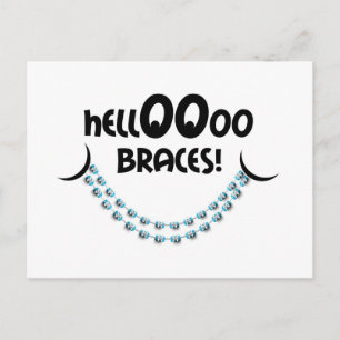 Påminnelse Orthodontic Möte Hej Braces Blue Vykort