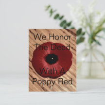Påminnelsedag Poppy Postkort