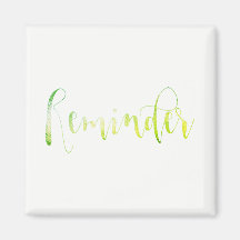 Påminnelsehändelse Kom ihåg Grönt Löv Greenly Whit