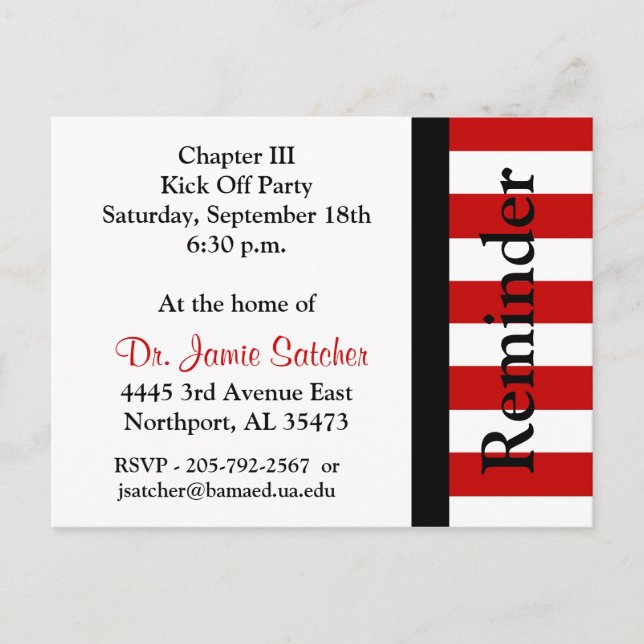 Påminnelsekort2 Inbjudan Vykort (Framsida)