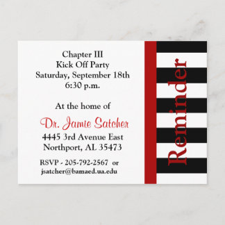 Påminnelsekort 4 inbjudan vykort