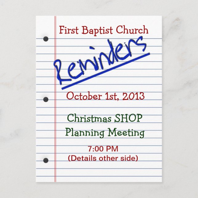 PÅMINNELSEKORT - NOTEPAPER - FLERSYFTE HELG VYKORT (Framsida)