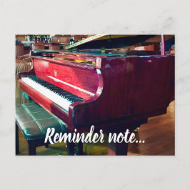 Påminnelsen noterar vykort