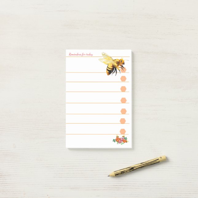 Påminnelser om dagens post-it block (På skrivbordet)