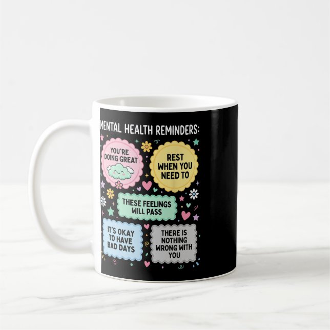 Påminnelser om psykisk hälsa Medvetenhet om psykis Kaffemugg (Vänster)