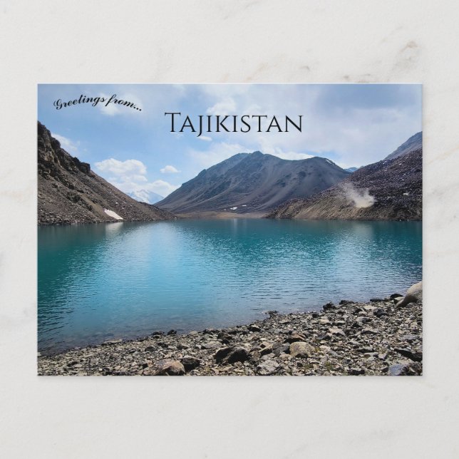 Pamirbergen i Tadzjikistan Vykort (Framsida)