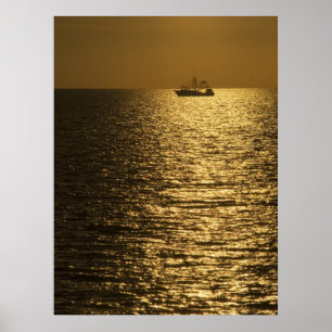 Pamlico Ljud Sunset Poster