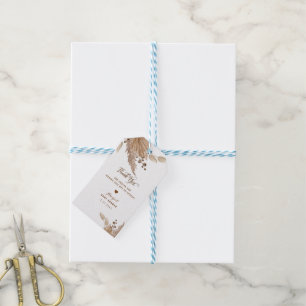 Pampas Baby Shower Tacksamhetspresent II Presentetikett