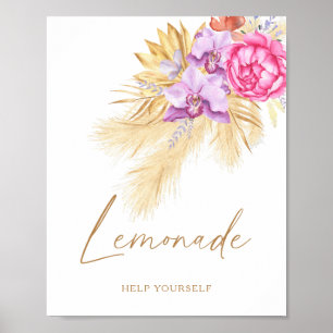 Pampas-bebisdusch - Lemonade Poster