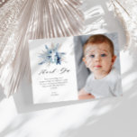 pampas blommigt baptism - tack för ditt kort<br><div class="desc">elegant ram-pampas gräsbildskort med vattenfärg. Texten och formuleringen kan anpassas tillsammans med andra funktioner i denna design.</div>