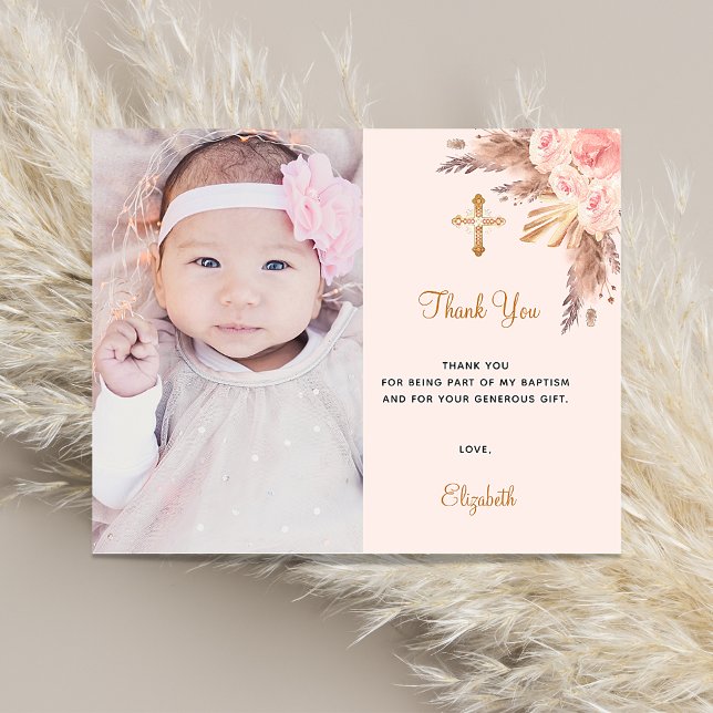  pampas blommigt-foto tack för budgetbaptism (Skapare uppladdad)