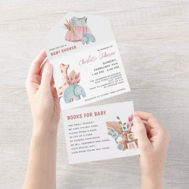 Pampas Boho Girl Baby Shower (Avrivbar del)