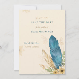 Pampas Boho Spara datumet Annonsering