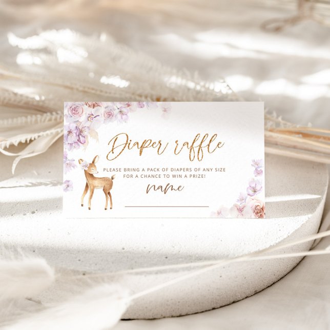 Pampas-gräs Åh hjort-blöjraffle biljett Tilläggskort (Skapare uppladdad)