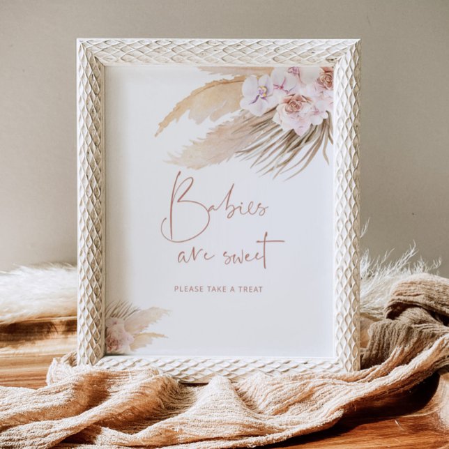 Pampas-gräs, bohemi Spädbarn, är söt Poster (Skapare uppladdad)