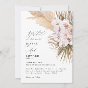 Pampas gräs handflatan, ofruktbar, modern rustik