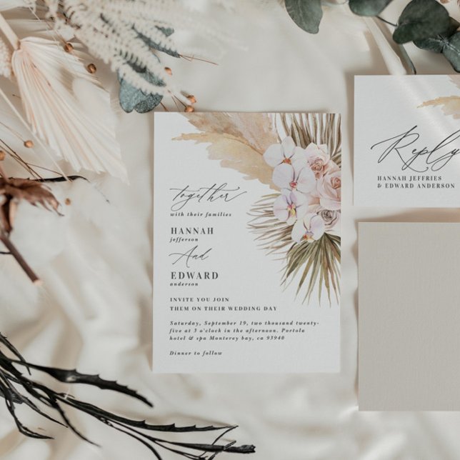 Pampas gräs handflatan, ofruktbar, modern rustik (Skapare uppladdad)