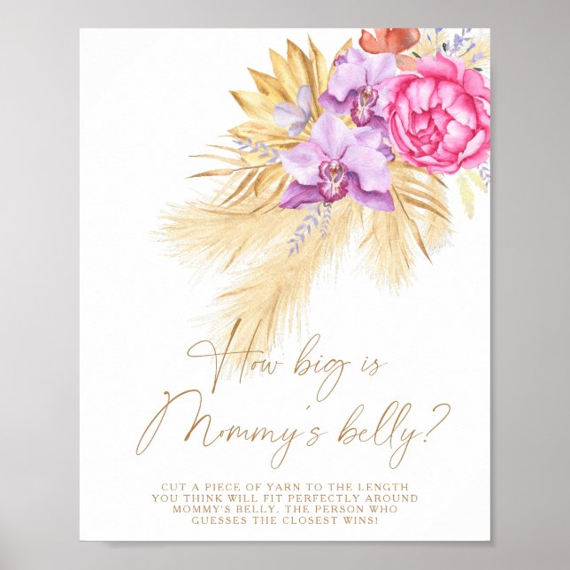 Pampas-gräs - hur stort är mamma-klockspelet? poster (Framsidan)