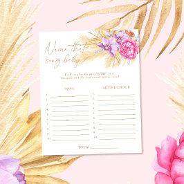 Pampas-gräs - Namn den där sång-babyduschspelet