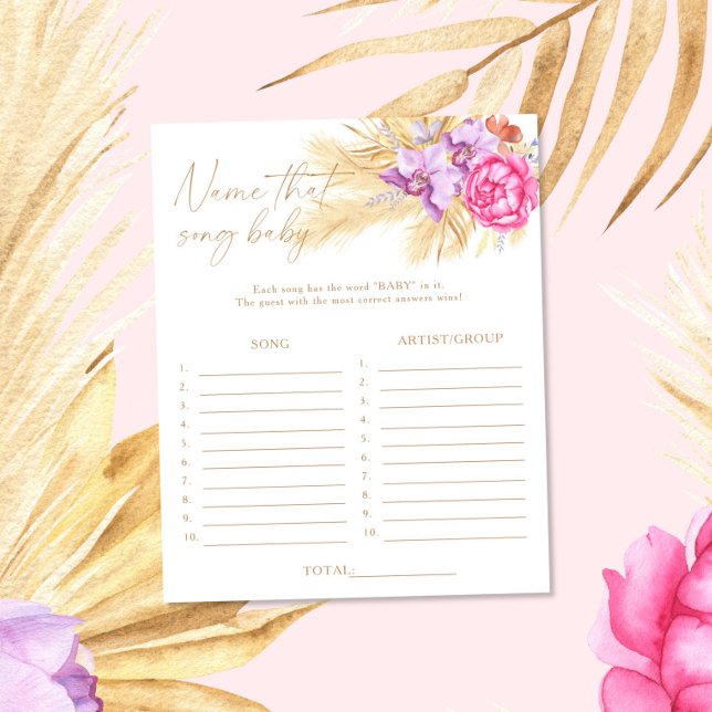 Pampas-gräs - Namn den där sång-babyduschspelet (Skapare uppladdad)