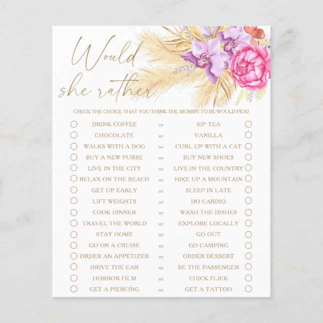 Pampas-gräs - skulle hon hellre spela? (Framsida)