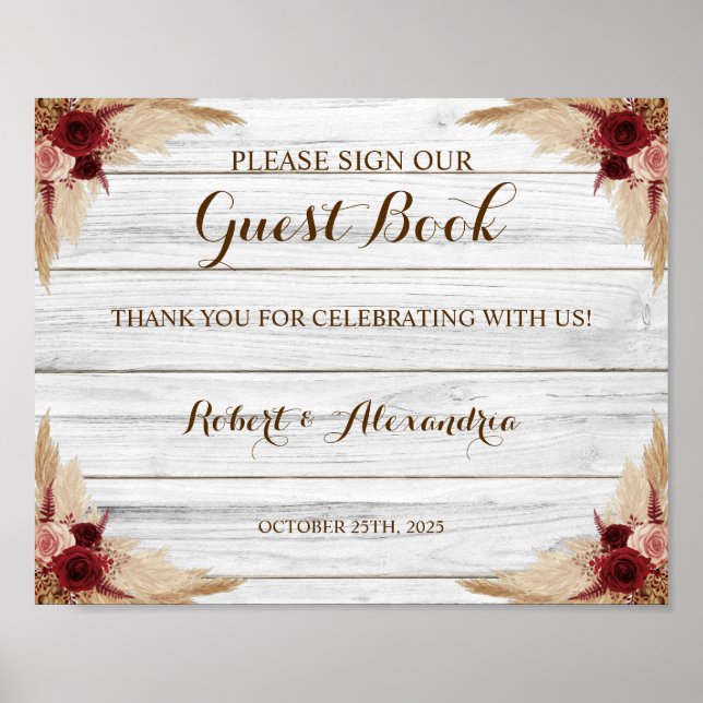 Pampas gräs Välkommen att skriva i vår gästbok Brö Poster (Framsidan)