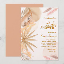 Pampas gräskduschinbjudningar inbjudningar