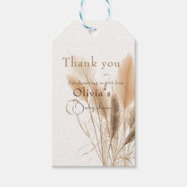 Pampas-gräsknappen Presentetikett